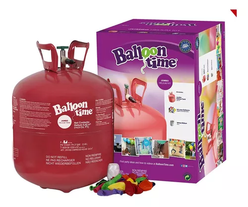 Botella de helio de alquiler para inflar tus globos de helio.