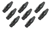 Comprar Neutrik® Nc3fxx® 8 Conectores Xlr Negro Hembra Nuevo Envio M