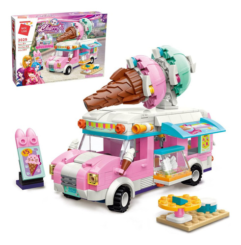 Cherry Festival Van De Helados Ladrillos + Figura 388pz Qman