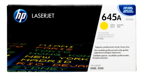 Toner Hp 645a Amarillo Original