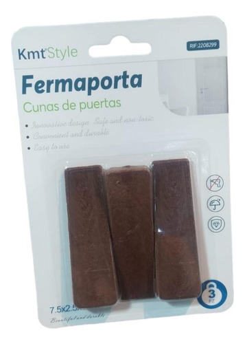 Set 3 Topes Para Puertas A Piso Tipo Cuña Titiz