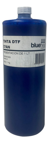 Tinta Dtf 1 Litro Blue Heat 4 Colores Tinta Cian