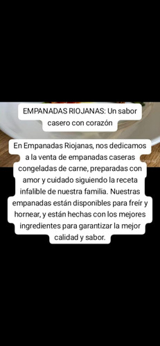 Empanadas Riojanas Caseras Congeladas De Carne