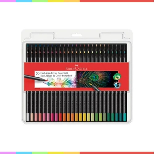 50 Ecolápices De Color Supersoft Faber-castell