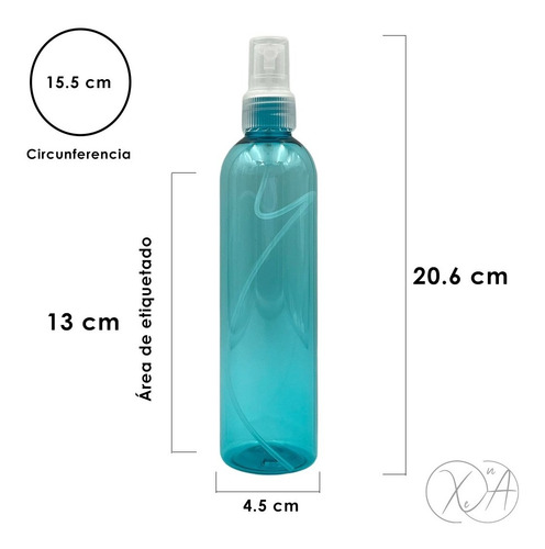 Atomizador 250 Ml Envases De Plastico Colores Pet Spray X 15