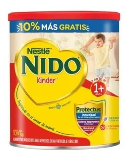 Nido Kinder Protectus A Partir De 1 Año Lata 2.97 Kg Sabor Natural