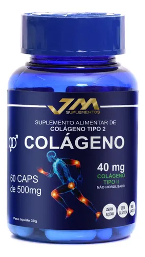 Colágeno Tipo II JM Suplementos 40 mg