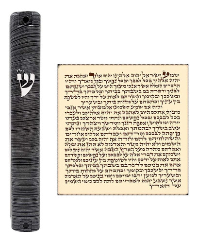 Talisman4u Waterproof Jewish Mezuzah Case With Scroll 3d Met