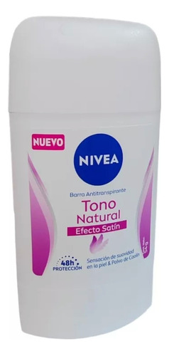 Nivea Desodorante En Barra Tono Natural Efecto Satin