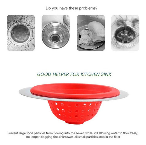 Para Filtro De Cocina/baño Fregadero/desagüe Silicona