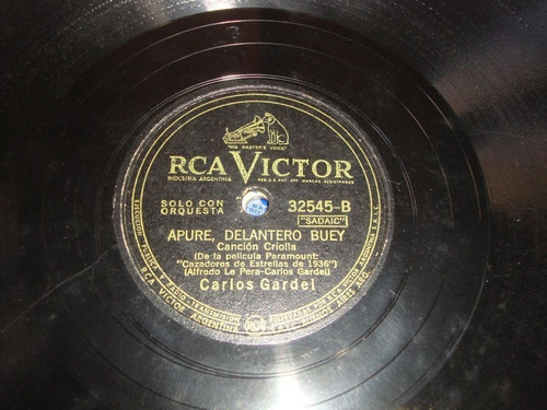 Pasta Carlos Gardel Rca Victor 32545 C38