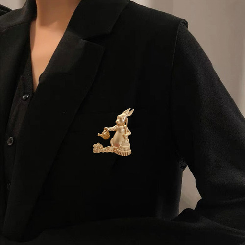 2 Broche De Conejo, Decoración De Animales, Joyería