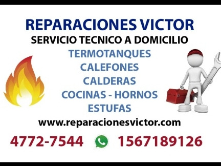 Reparacion De Calefones Todas Las Marcas .cocinas Termotanqu