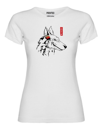 Polera Mujer Estampado Princess Mononoke