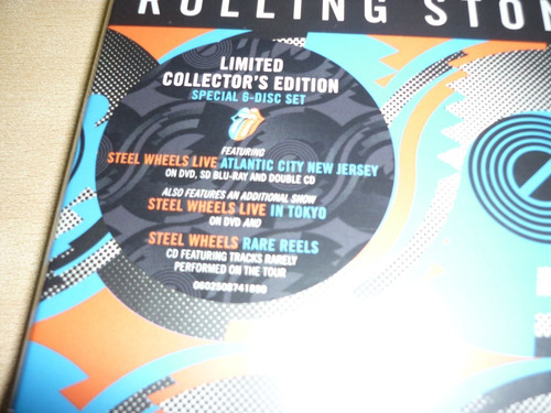 Rolling Stones Steel Wheels Live 6 Disc Dvd Blue Ray Cd Box 
