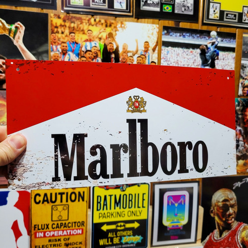 Cartel Chapa Vintage Cigarrillos Marlboro Apto Exterior