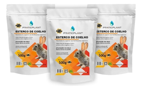 Adubo Orgânico De Coelho Premium 500g