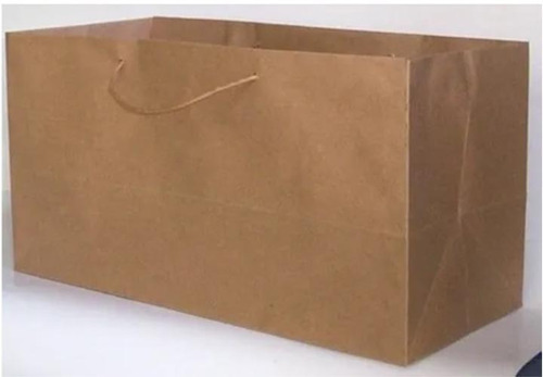 100 Bolsas De Papel Kraft Grande Boutique