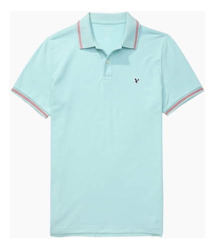 Playera Polo Con Franjas Slim Fit American Eagle Hombre