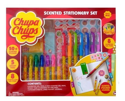 Set De Papelería Perfumado Chupa Chups