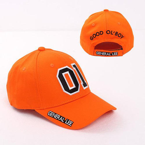 Gorro Unisex Para Cosplay De General Lee 01, Algodón, Naranj