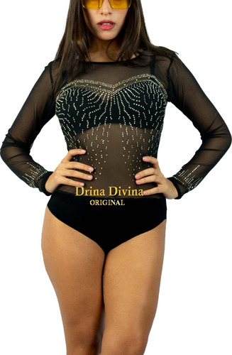 Body Con Manga Larga Transparencia Sensual Fiesta Sexy Noche