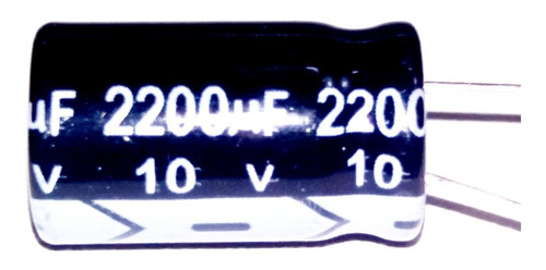 3 x condensadores electrolíticos radiales 2200uF ± 20% 10V THT 85°C 2000h Ø10x20mm. AERZETIX 