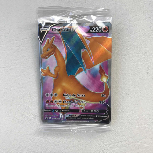 Carta Pokémon Charizard V Promo Original + Brinde