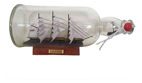 Hampton Nautical Cutty Sark Model Ship In A Glass Bottle, 11