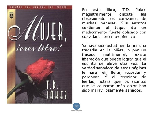 Mujer Eres Libre  T.d.jakes