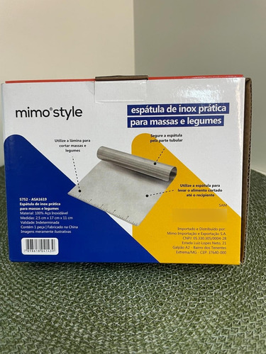 Espátula De Inox Prática Para Massas E Legumes Mimo Style Prata