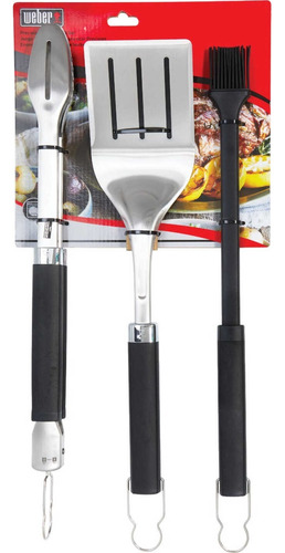 Weber Juego De 3 Utensilios Para Asar Precision