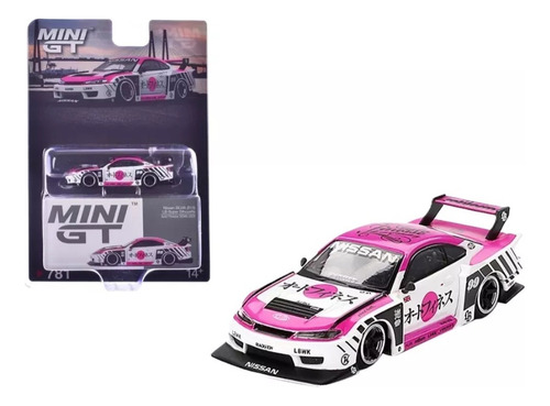 Mini Gt #781 Nissan Silvia Lb-super Silhouette Escala 1:64 Blanco/rosa (Usado)