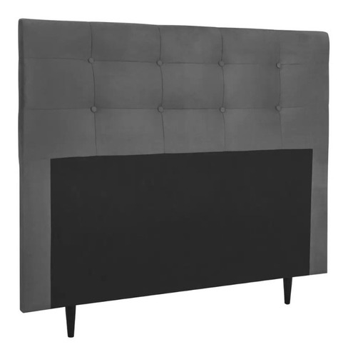 Painel Cabeceira Para Box Casal Comum 138 Cm Leartam Móveis Cor Cinza