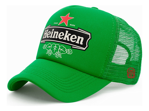 Gorra Trucker Personalizada Logo Heineken Cerveza