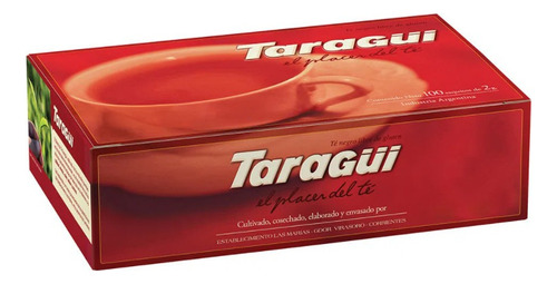 Té Taragüi negro en saquitos Clásico 200 g 100 u