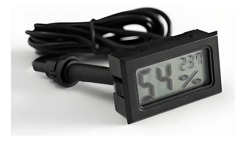 Olulupack Termómetro Higrómetro Digital De Sonda Medidor De Humedad,Sensor De Temperatura Práctico, Para Interiores,con sonda externa para incubadoras Criadoras Tanque de reptiles Acuario
