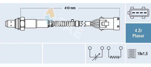 Sonda Lamda Cit-peu Ber,c3,c4,xsa / 206,207,208,par 1.6 16v(