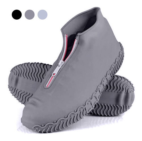 1par Impermeable Cubiertas De Zapato Plegable No-slip Cubre