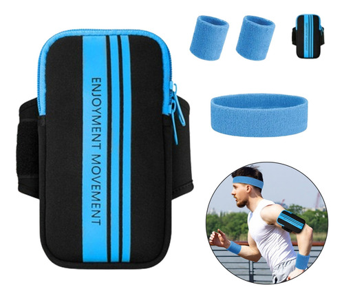 Bolsa De Brazo Deportivo Para Correr+un Juego De Muñequeras