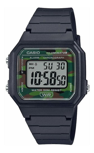 Reloj Hombre Casio W-217h-3bvc Cuarzo Pulso Negro En