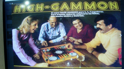 Juego De Mesa Para 2,3y 4 Jugadores High Gammon Castellano