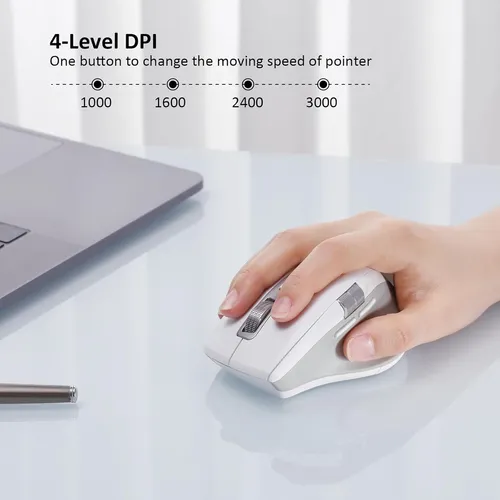 Mouse Infinmind Inalambrico Con Bluetooth Blanco