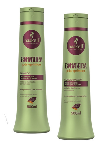 Shampoo Condicionador Haskell Bananeira Pós Química 500ml