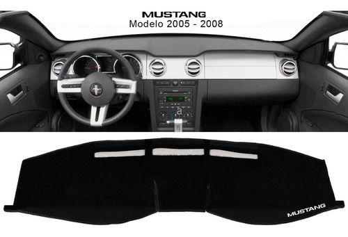 Cubre Tablero Bordado Ford Mustang Modelo 2005 - 2008