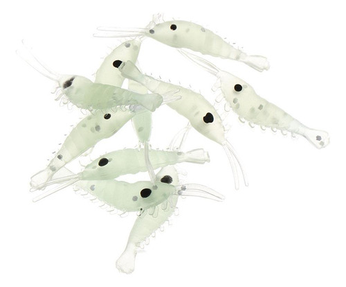 Señuelos Luminosos De Silicona Hook Worm Para Pescar Camaron