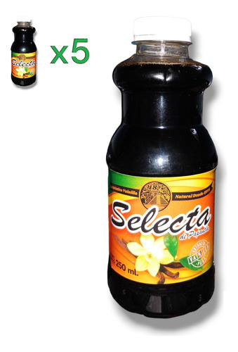 Extracto De Vainilla 5 Piezas De 250ml