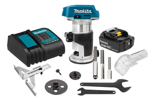 Combo Router Inalámbrico + Accesorios Makita Drt50stx12 12 V