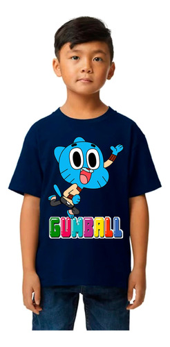 Remera Camiseta El Increible Mundo De Gumball En 2 Diseños 