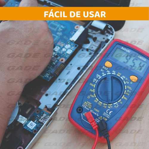 Imagen 4 de 10 de Multímetro Pro Tester Digital Con Buzzer Tension Dt33d